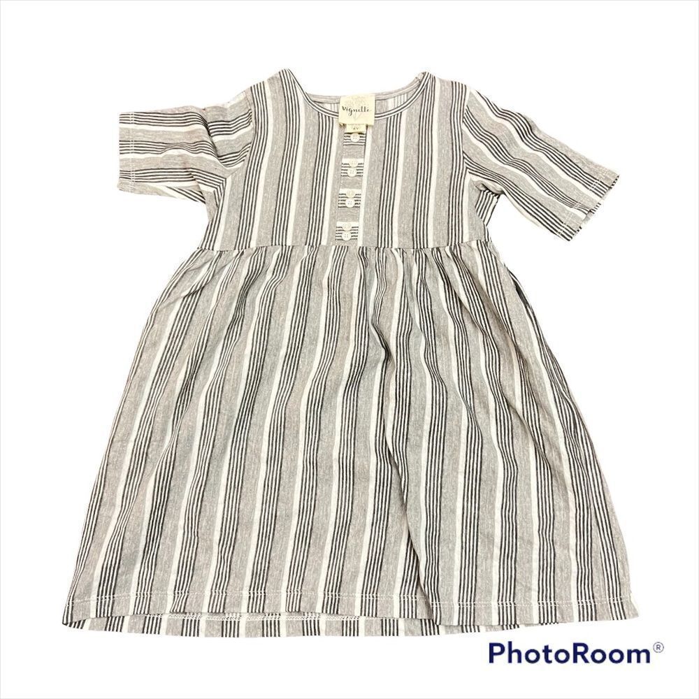 Vignette strips dress 